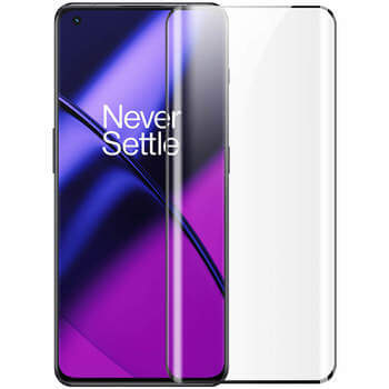 3x Picasee 3x καμπυλωτό tempered glass για OnePlus 11 5G - μαύρο - 2+1 δωρεάν
