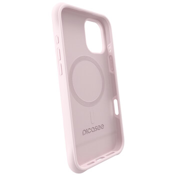 Picasee Shock-proof case s MagSafeo Apple iPhone 14 - Προσαρμοσμένη χάραξη - Ροζ