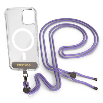 Cross-body phone strap - μωβ