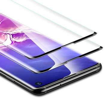 Picasee 3D καμπυλωτό tempered glass για Samsung Galaxy S10 G973 - μαύρο