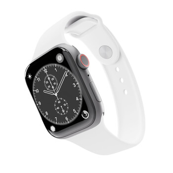 ζώνη με γκραβούρα Apple Watch SE 44 mm (2020) - άσπρο