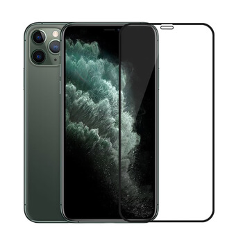 Picasee 3D Tempered glass με περιμετρικό πλαίσιο για Apple iPhone 11 Pro - μαύρο