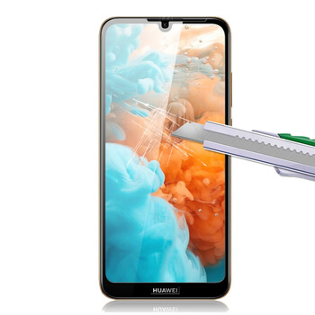 Picasee 3D Tempered glass με περιμετρικό πλαίσιο για Huawei Y6 2019 - μαύρο