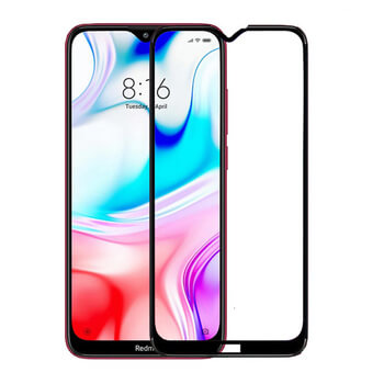 Picasee 3D Tempered glass με περιμετρικό πλαίσιο για Xiaomi Redmi 8 - μαύρο