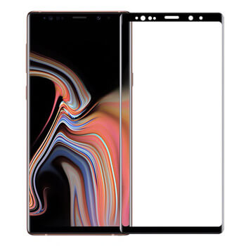 3x Picasee 3x καμπυλωτό tempered glass για Samsung Galaxy Note 9 N960F - μαύρο - 2+1 δωρεάν