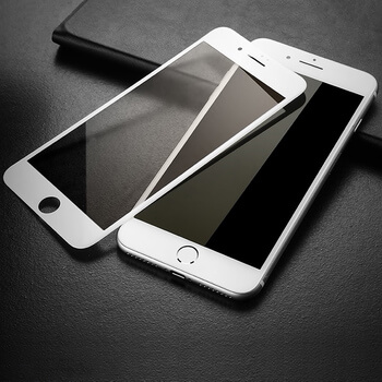 Picasee 3D Tempered glass με περιμετρικό πλαίσιο για κινητό Apple iPhone 7 Plus - άσπρο