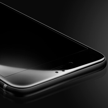 Picasee 3D Tempered glass με περιμετρικό πλαίσιο για Apple iPhone 8 Plus - μαύρο