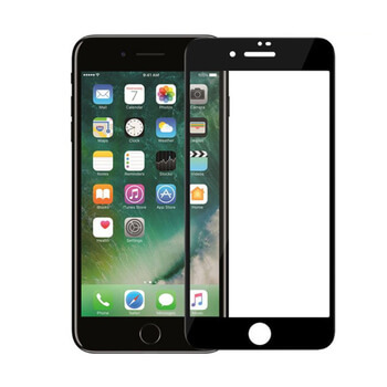 Picasee 3D Tempered glass με περιμετρικό πλαίσιο για Apple iPhone 7 - μαύρο