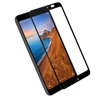 Picasee 3D Tempered glass με περιμετρικό πλαίσιο για Xiaomi Redmi 7A - μαύρο