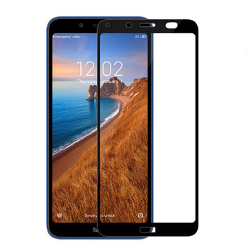 3x Picasee 3D σκληρυμένο γυαλί με περιμετρικό πλαίσιο για Xiaomi Redmi 7A - μαύρο - 2+1 δωρεάν