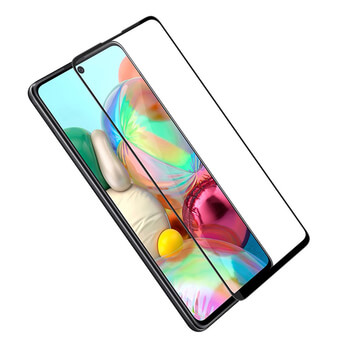 Picasee 3D Tempered glass με περιμετρικό πλαίσιο για Samsung Galaxy A71 A715F - μαύρο