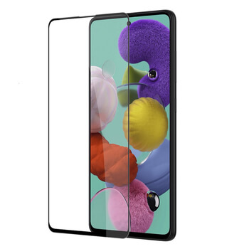 Picasee 3D Tempered glass με περιμετρικό πλαίσιο για Samsung Galaxy A71 A715F - μαύρο