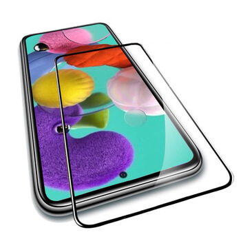 Picasee 3D Tempered glass με περιμετρικό πλαίσιο για Samsung Galaxy A71 A715F - μαύρο