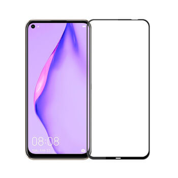 Picasee 3D Tempered glass με περιμετρικό πλαίσιο για Huawei P40 Lite - μαύρο