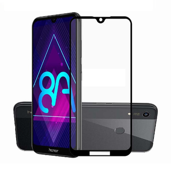 Picasee 3D Tempered glass με περιμετρικό πλαίσιο για Honor 8A - μαύρο