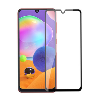 Picasee 3D Tempered glass με περιμετρικό πλαίσιο για Samsung Galaxy M21 M215F - μαύρο