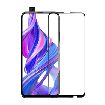 Picasee 3D Tempered glass με περιμετρικό πλαίσιο για Honor 9X Pro - μαύρο