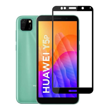 Picasee 3D Tempered glass με περιμετρικό πλαίσιο για Huawei Y5P - μαύρο