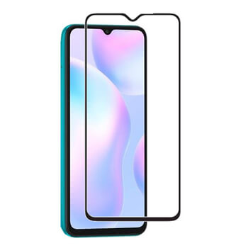 Picasee 3D Tempered glass με περιμετρικό πλαίσιο για Xiaomi Redmi 9A - μαύρο