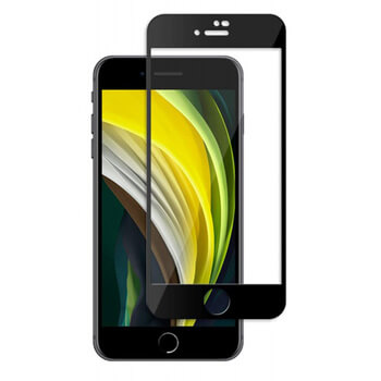 3x 3D σκληρυμένο γυαλί με περιμετρικό πλαίσιο για Apple iPhone SE 2020 - μαύρο