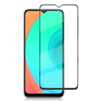 3x Picasee 3D σκληρυμένο γυαλί με περιμετρικό πλαίσιο για Realme C3 - μαύρο - 2+1 δωρεάν