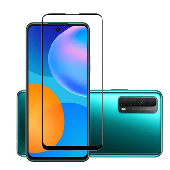 Picasee 3D Tempered glass με περιμετρικό πλαίσιο για Huawei P Smart 2021 - μαύρο