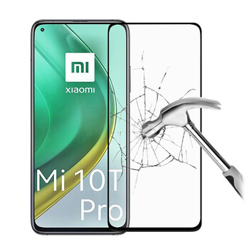 Picasee 3D Tempered glass με περιμετρικό πλαίσιο για Xiaomi Mi 10T Pro - μαύρο