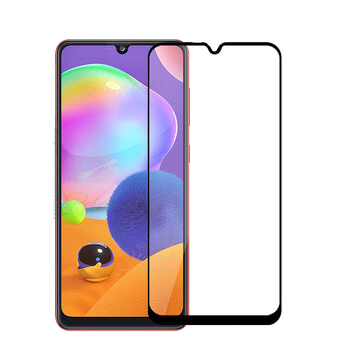 3x Picasee 3D σκληρυμένο γυαλί με περιμετρικό πλαίσιο για Samsung Galaxy A31 A315F - μαύρο - 2+1 δωρεάν