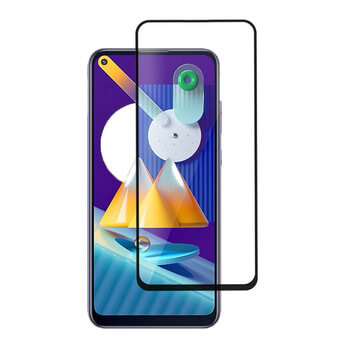 Picasee 3D Tempered glass με περιμετρικό πλαίσιο για Samsung Galaxy M11 - μαύρο