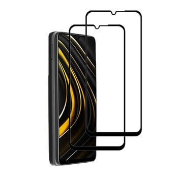 Picasee 3D Tempered glass με περιμετρικό πλαίσιο για Xiaomi Poco M3 - μαύρο