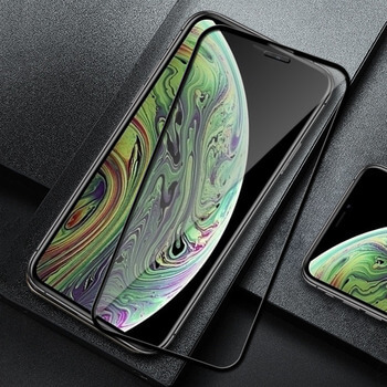 Picasee 3D Tempered glass με περιμετρικό πλαίσιο για Apple iPhone XS Max - μαύρο