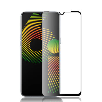 Picasee 3D Tempered glass με περιμετρικό πλαίσιο για Realme 6i - μαύρο