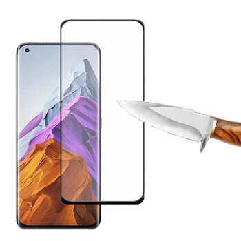 3x Picasee 3x καμπυλωτό tempered glass για Xiaomi Mi 11 - μαύρο - 2+1 δωρεάν