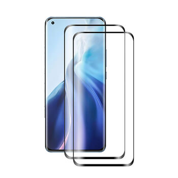 3x 3D καμπυλωτό tempered glass για Xiaomi Mi 11 Ultra - μαύρο