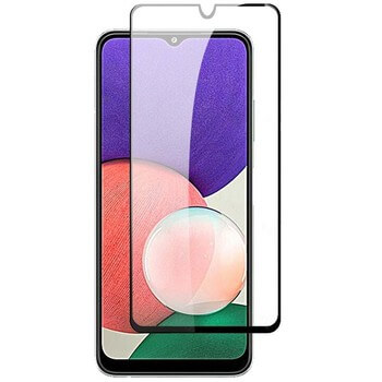 Picasee 3D Tempered glass με περιμετρικό πλαίσιο για Samsung Galaxy A22 A226B 5G - μαύρο