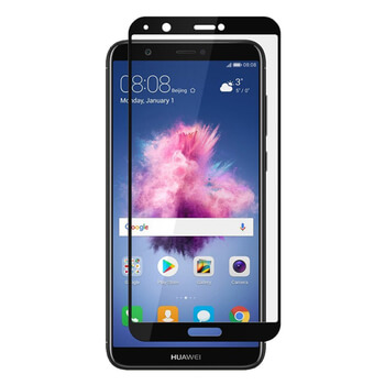 Picasee 3D Tempered glass με περιμετρικό πλαίσιο για Huawei P Smart - μαύρο