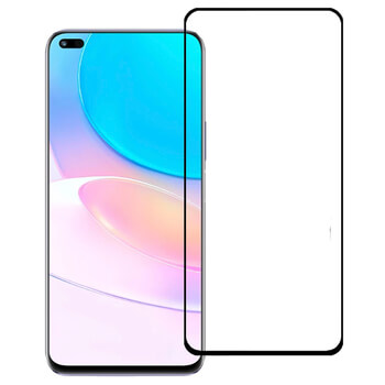 Picasee 3D Tempered glass με περιμετρικό πλαίσιο για Huawei Nova 8i - μαύρο