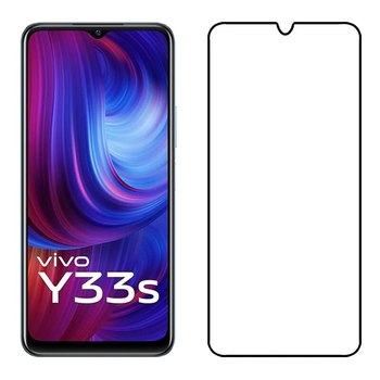 Picasee 3D Tempered glass με περιμετρικό πλαίσιο για Vivo Y33s - μαύρο