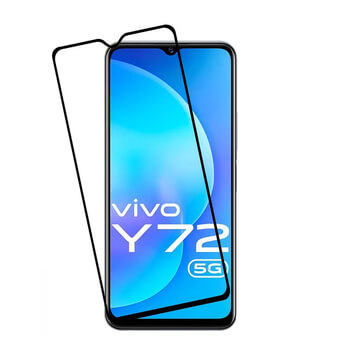 Picasee 3D Tempered glass με περιμετρικό πλαίσιο για Vivo Y72 5G - μαύρο