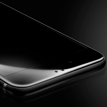 Picasee 3D Tempered glass με περιμετρικό πλαίσιο για Apple iPhone SE 2022 - μαύρο