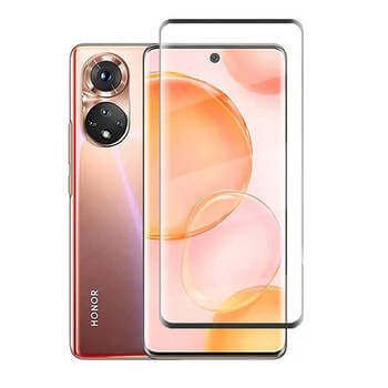 Picasee 3D Tempered glass με περιμετρικό πλαίσιο για Honor 50 Lite - μαύρο