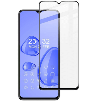 Picasee 3D Tempered glass με περιμετρικό πλαίσιο για OPPO A16s - μαύρο