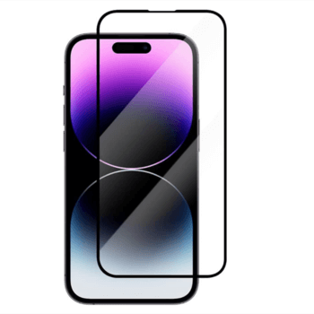 Picasee 3D Tempered glass με περιμετρικό πλαίσιο για Apple iPhone 14 Pro Max - μαύρο