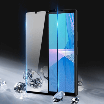 Picasee 3D Tempered glass με περιμετρικό πλαίσιο για Sony Xperia 10 III - μαύρο