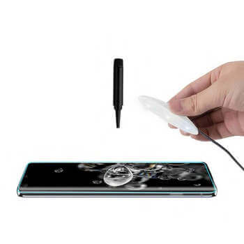 3x Picasee 3D UV tempered glass προστασία για Samsung Galaxy S23 Ultra 5G - 2+1 δωρεάν
