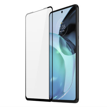 Picasee 3D Tempered glass με περιμετρικό πλαίσιο για Motorola Moto G72 - μαύρο