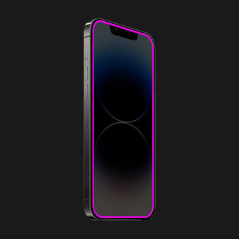 PicaseeTempered glass με φωσφορίζον περίγραμμα για Realme 8 4G - Ροζ