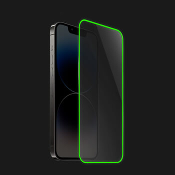 PicaseeTempered glass με φωσφορίζον περίγραμμα για Apple iPhone XR - Πράσινος