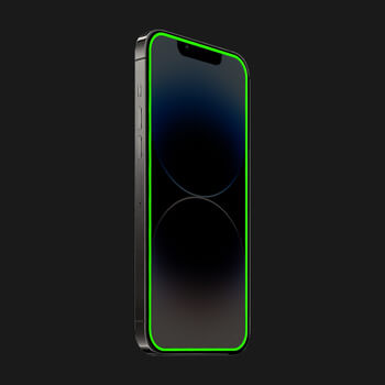 PicaseeTempered glass με φωσφορίζον περίγραμμα για Apple iPhone 8 - Πράσινος