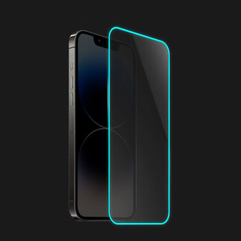 Tempered glass με φωσφορίζον περίγραμμα για Apple iPhone 14 Plus - Μπλε
